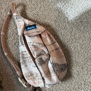 KAVU Beige and Black Sling Bag